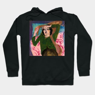 Woman in the Green Blouse Hoodie